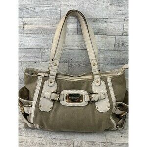 MICHAEL KORS GANSEVOORT LARGE BEIGE White Cream  SATCHEL BAG Shoulder Vacation